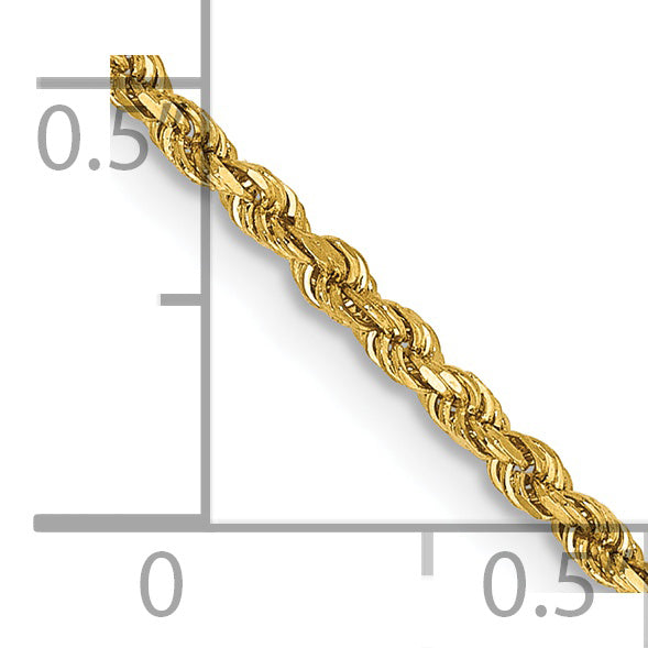 Cuerda D/C de 14k y 1,75 mm con cadena con cierre de langosta