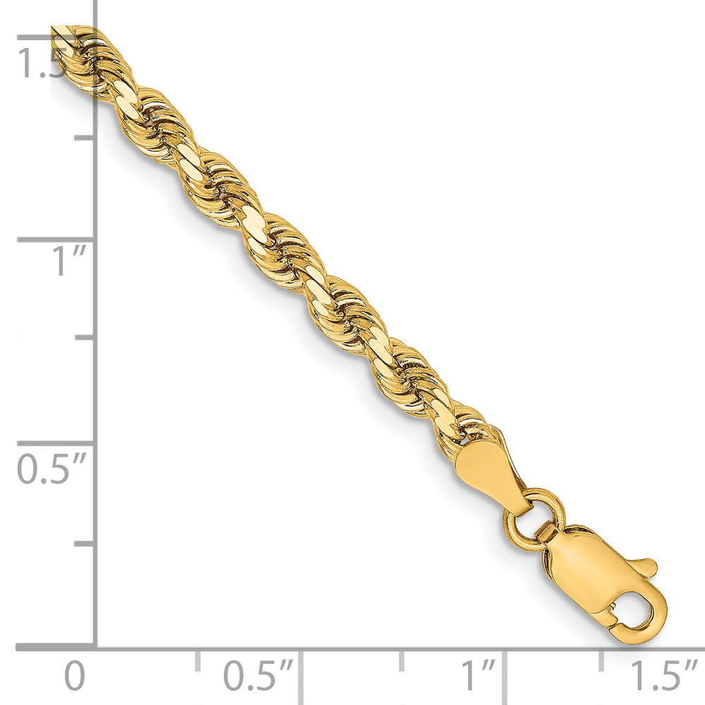 Cuerda D/C de 14k y 3,25 mm con cadena con cierre de langosta