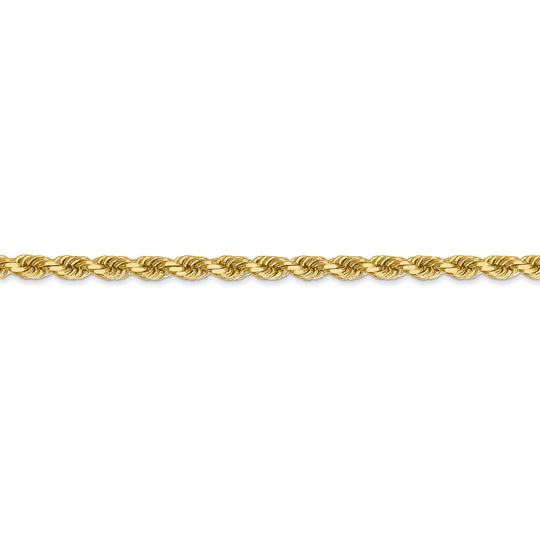 Cuerda D/C de 14k y 3,5 mm con cadena con cierre de langosta