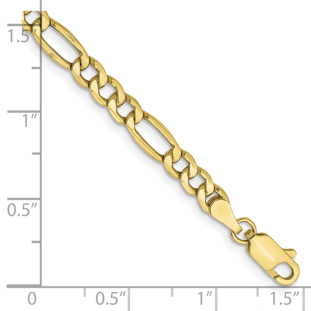 Cadena Figaro semisólida de 10k y 4,2 mm