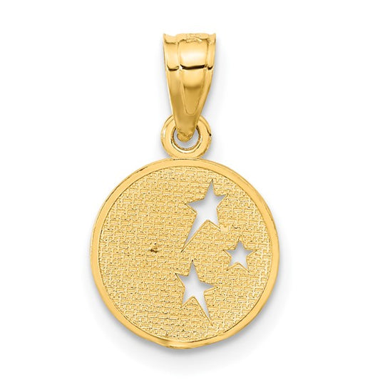 Dije de Luna y Estrellas en Oro 10K