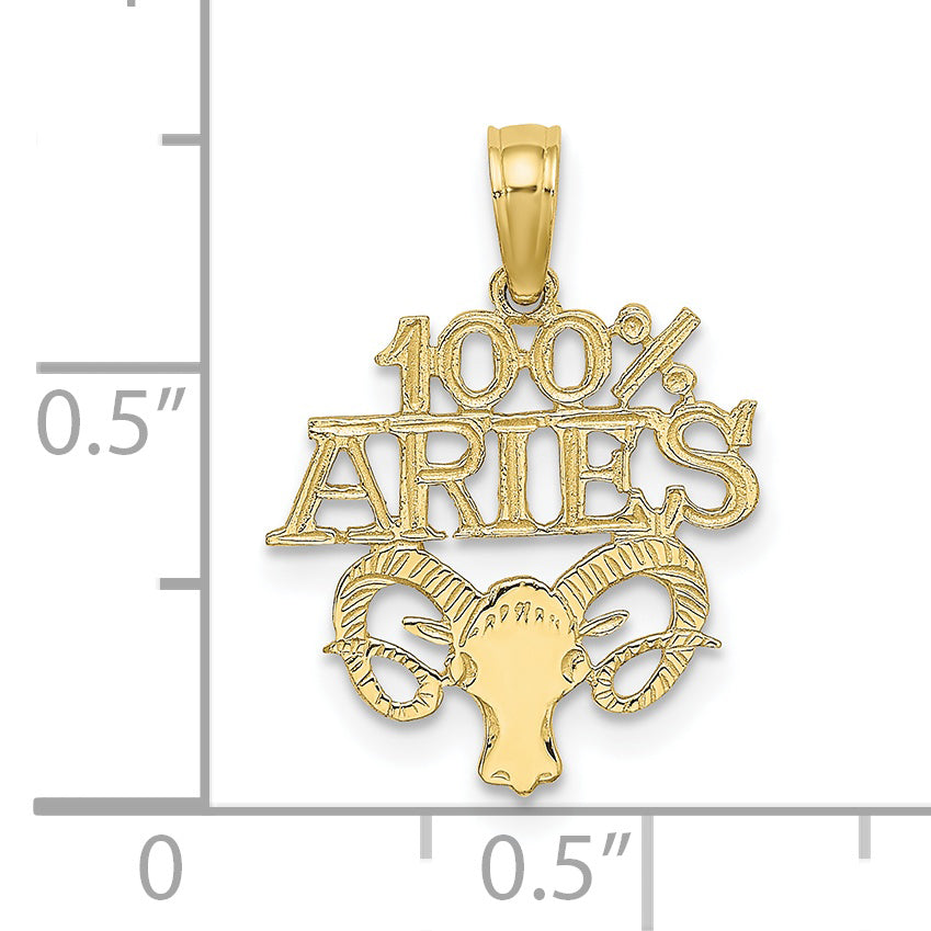 Dije del Zodíaco 100% ARIES de 10K