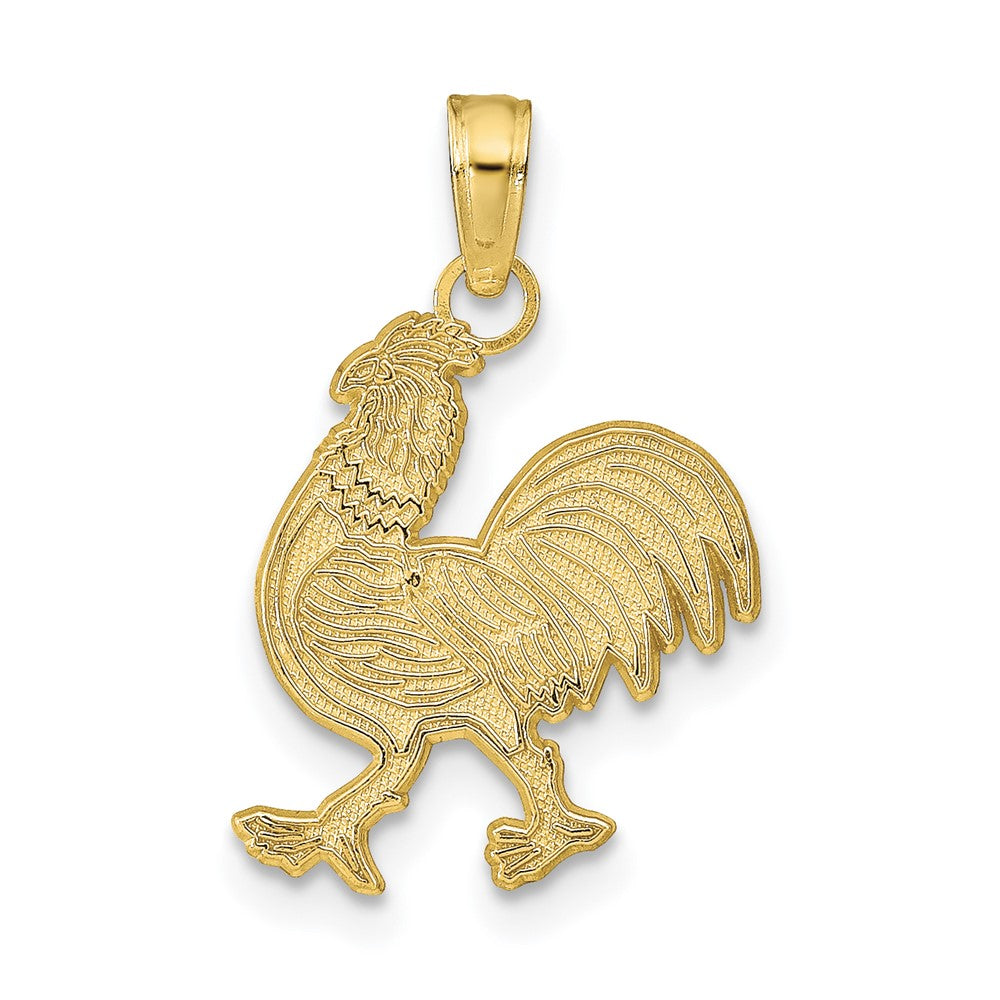 Dije de Gallo en Oro Amarillo de 10K