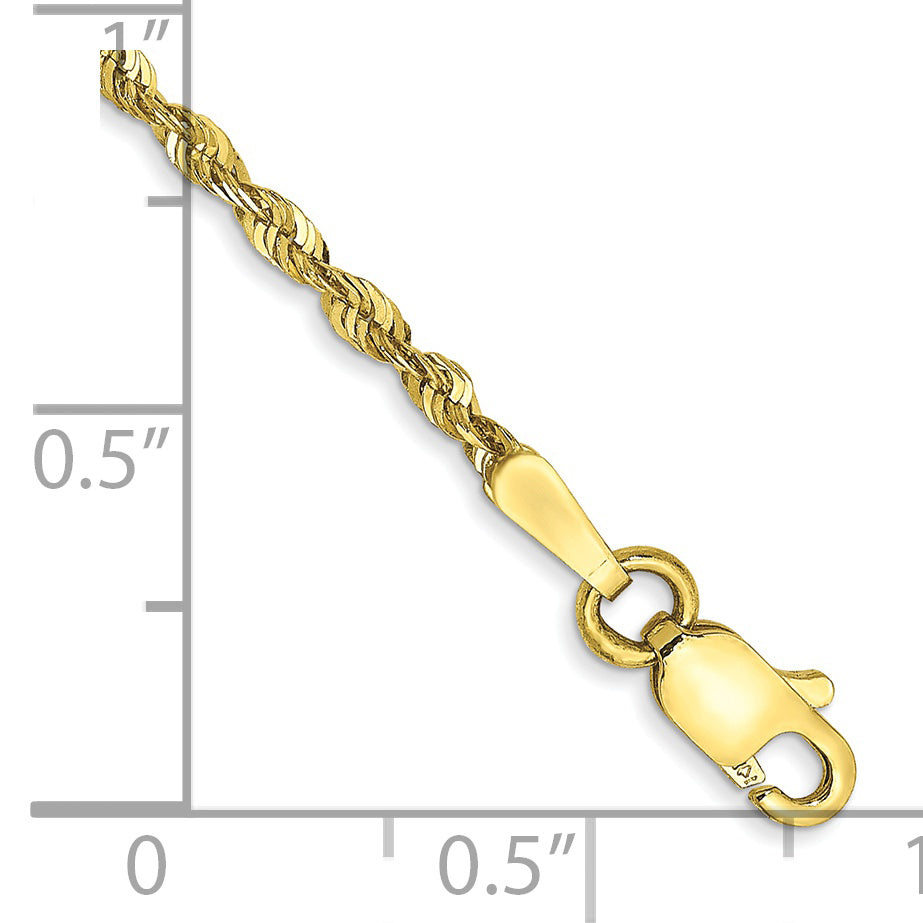 Tobillera de cadena de cuerda D/C extraligera de 10 k y 1,8 mm