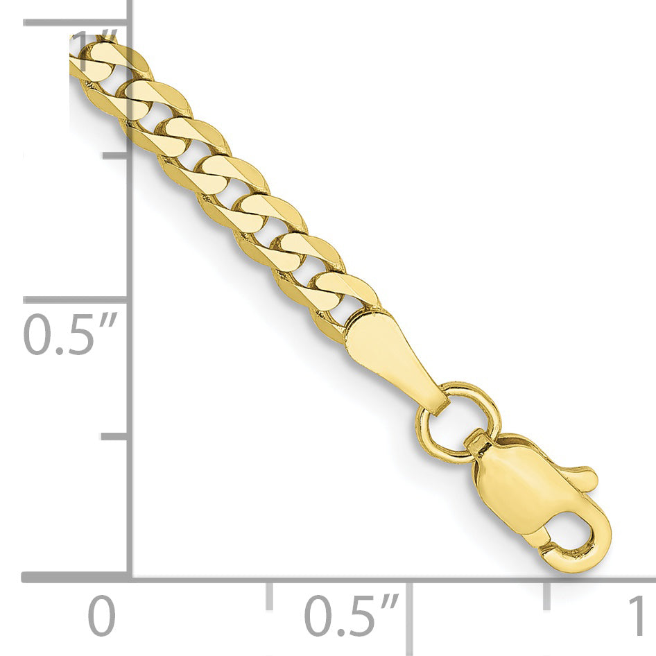 Cadena plana biselada de 10 k y 2,9 mm