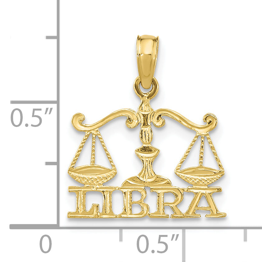 Dije del Zodíaco LIBRA de 10K