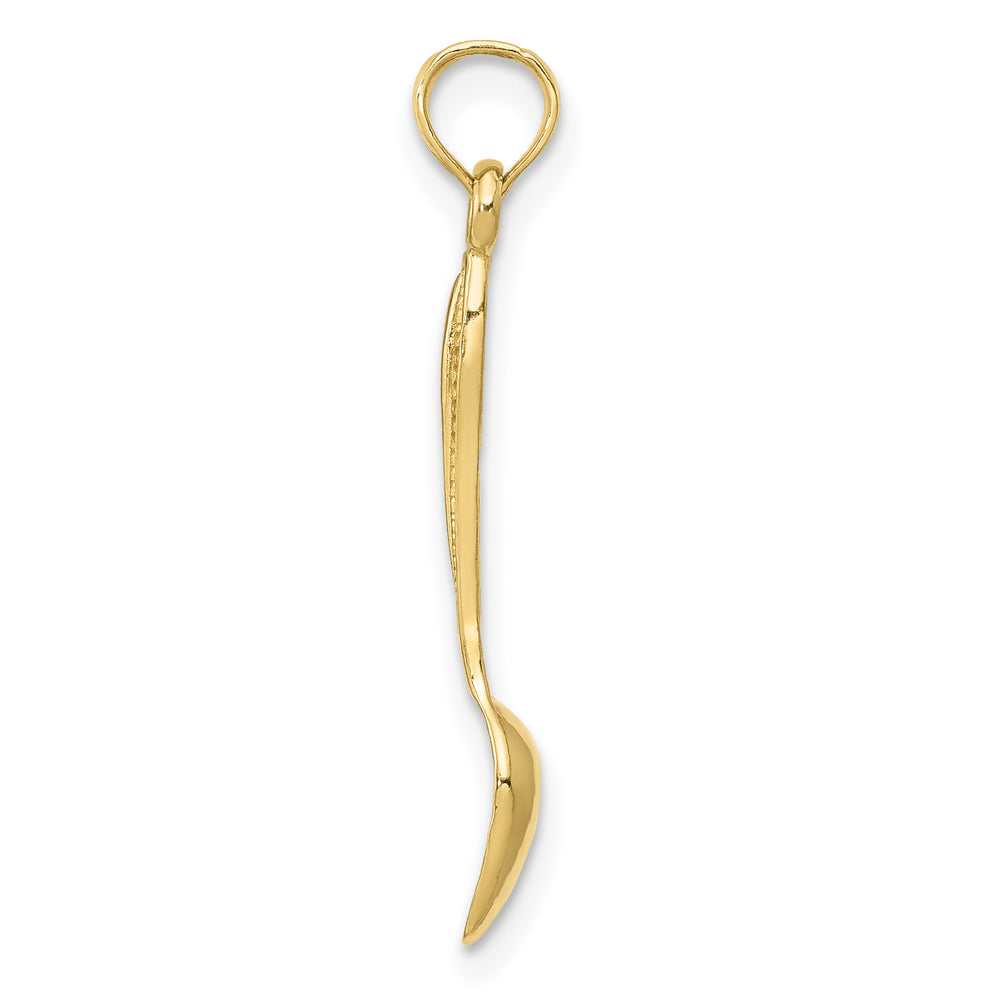 Colgante de Cucharón 3D en Oro Amarillo de 10k