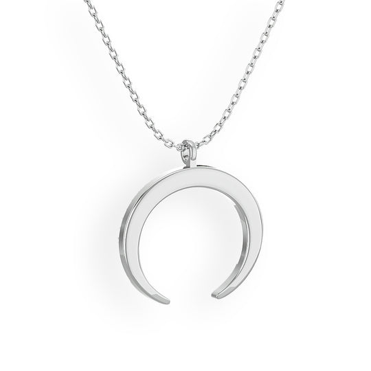 COLGANTE DE ORO BLANCO DE 10 KT CON DIAMANTE TW DE 1/4 QUILATES