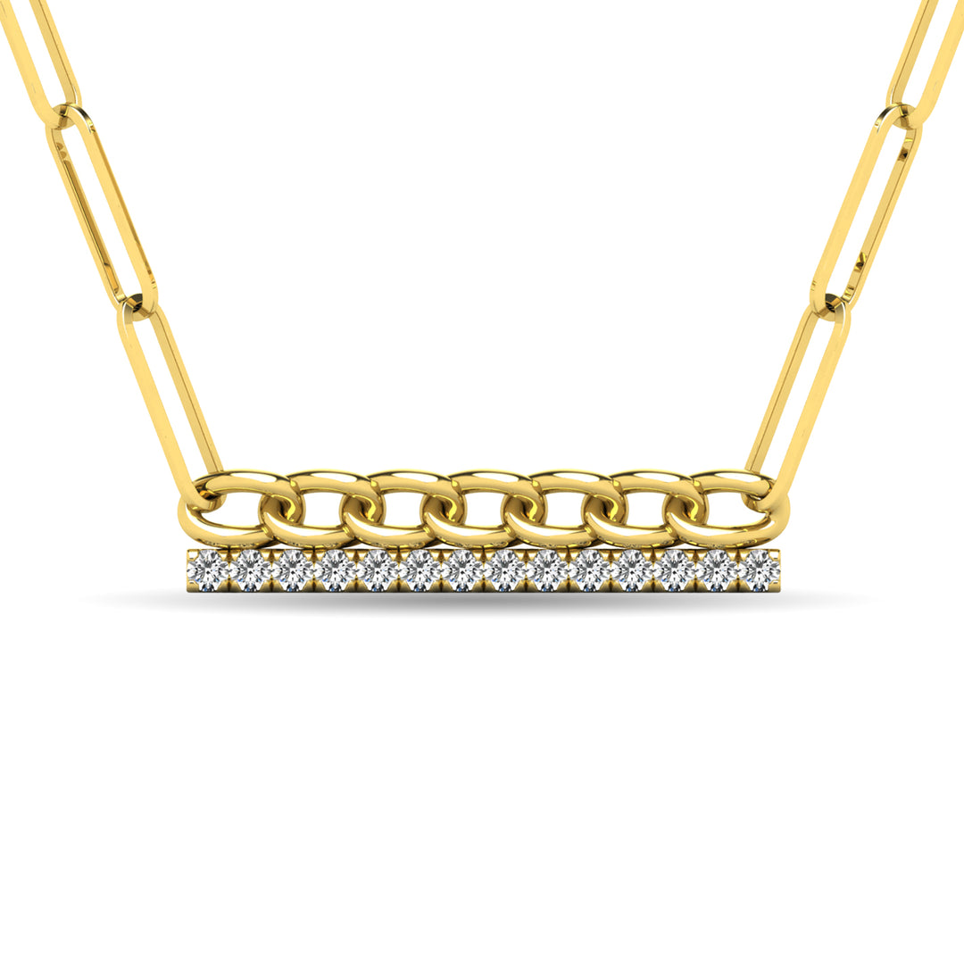Diamante 1/5 Ct.Tw. Colgante de moda en oro amarillo de 10 quilates