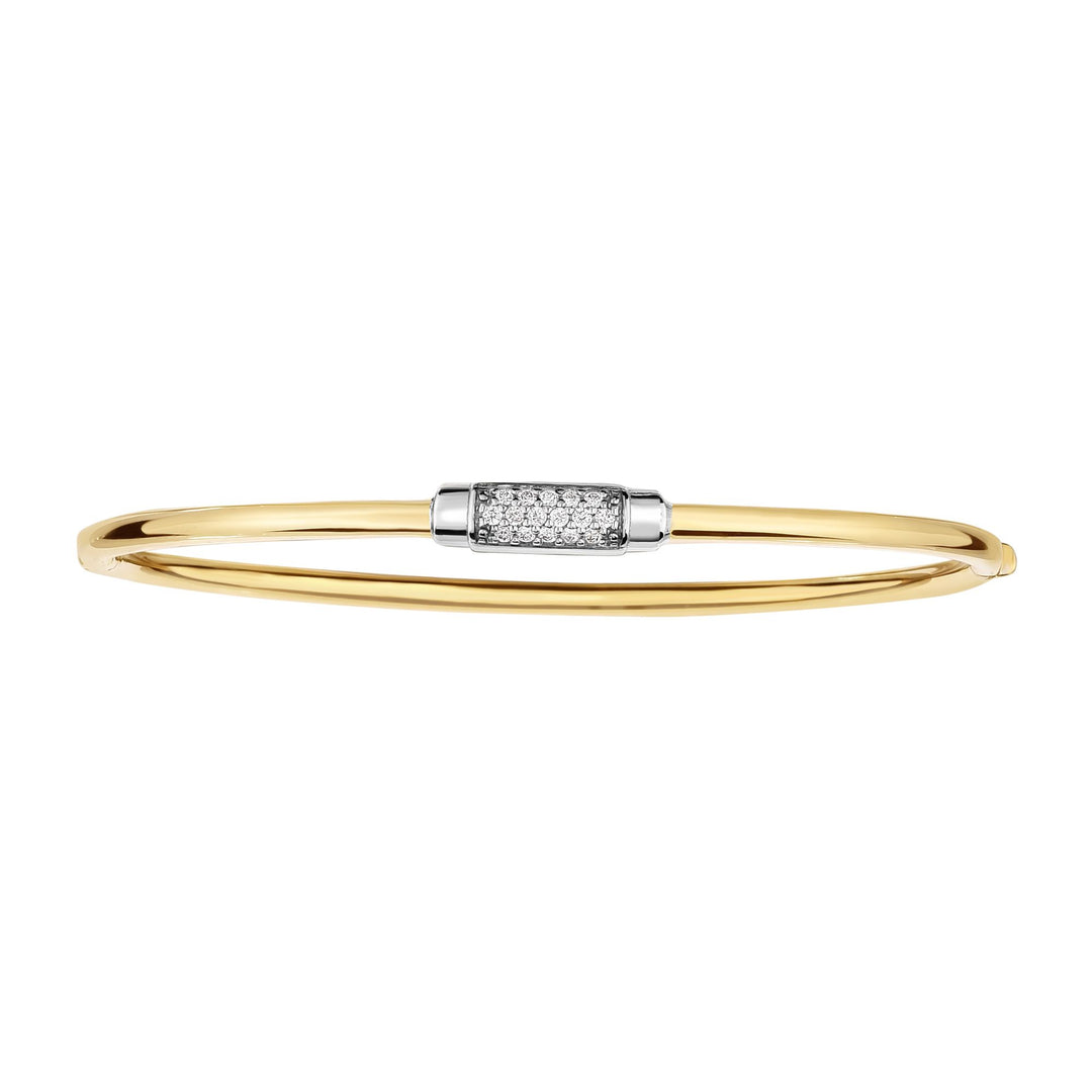 Brazalete Heritage de oro de 14 quilates con diamantes de 0,14 quilates