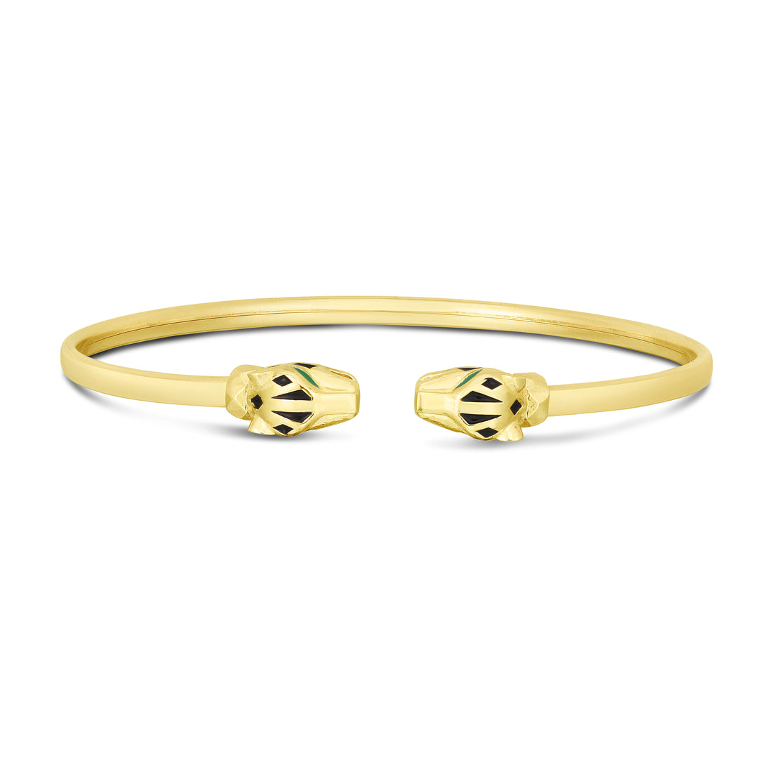 Brazalete de Pantera en Oro Amarillo de 14k