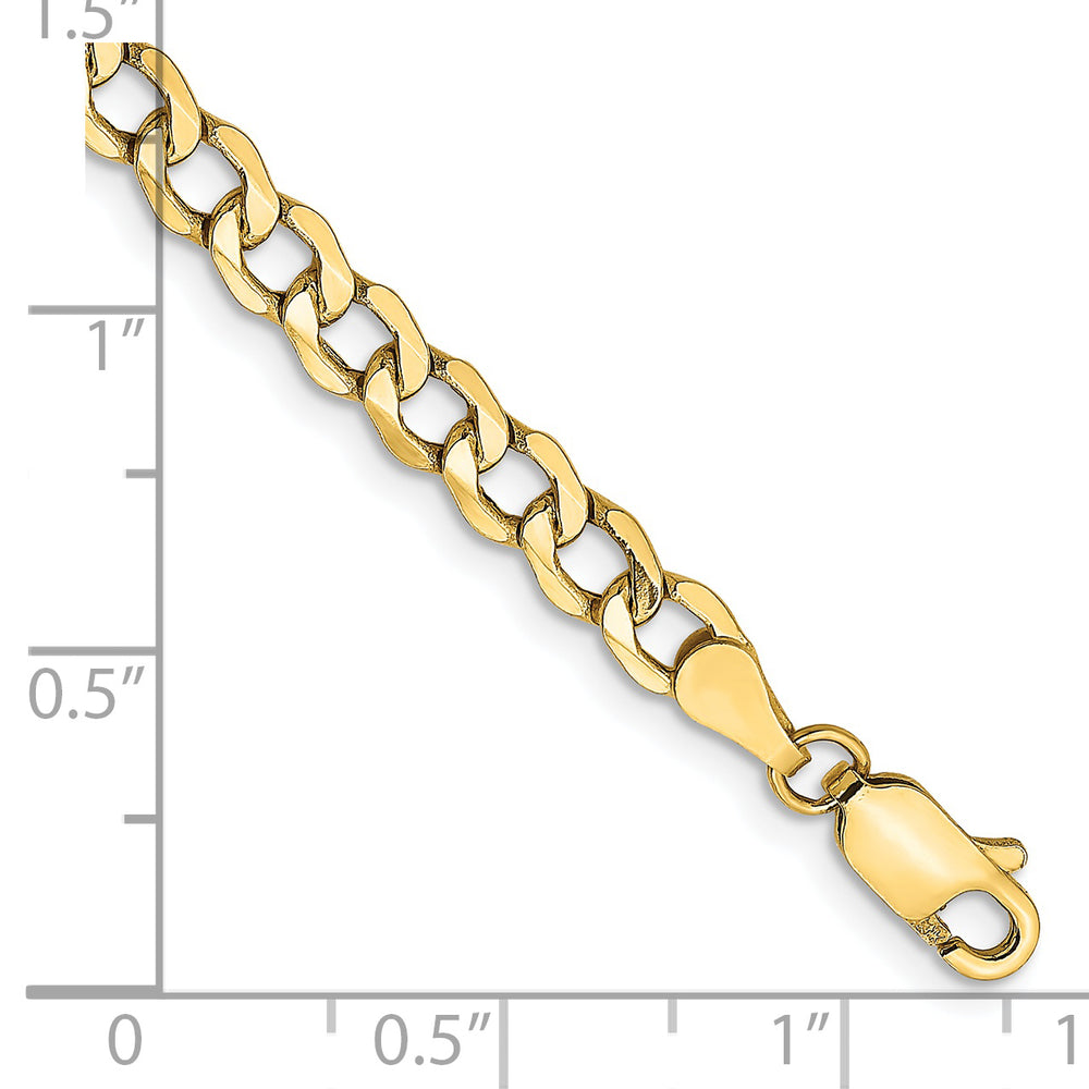 Cadena de eslabones semisólida de 14k y 4,3 mm