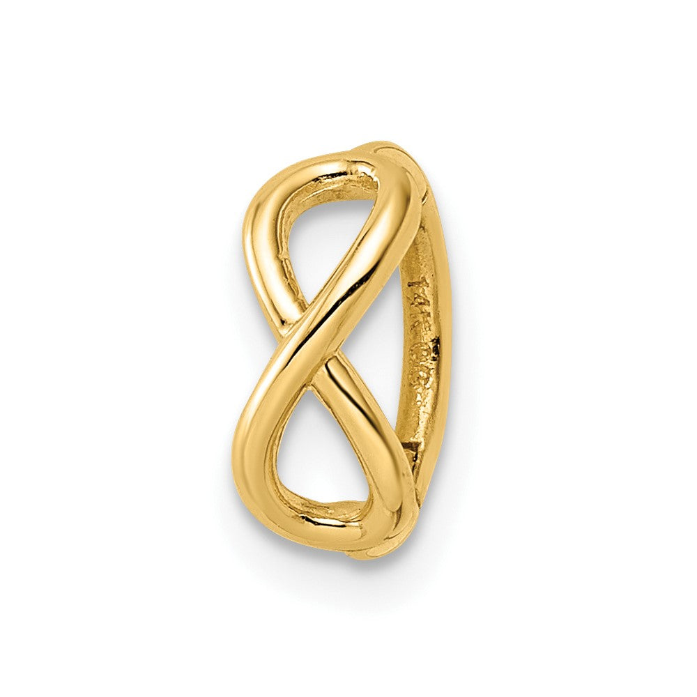 Anillo de Cartílago con Símbolo Infinito en Oro 14k