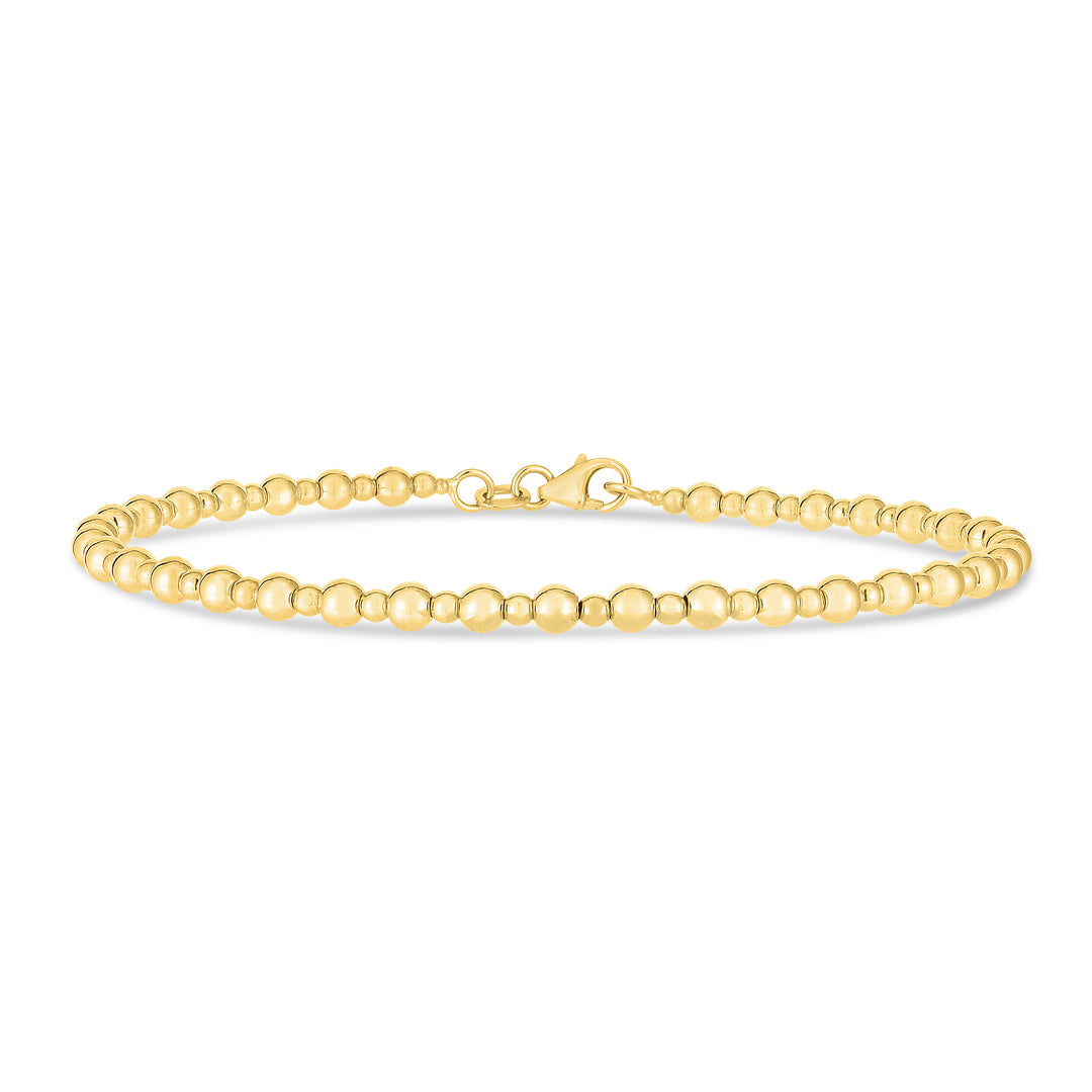 Pulsera de cuentas Pallina de oro de 14 quilates