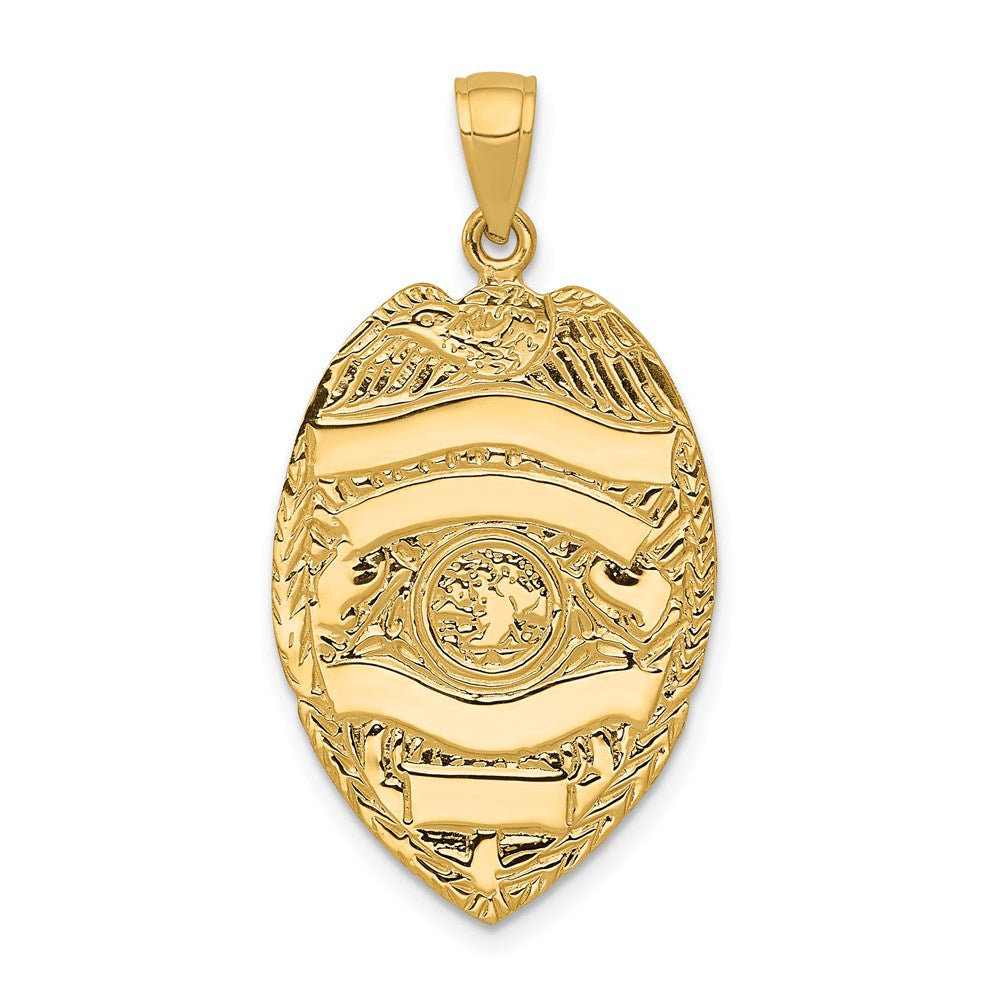 Colgante Grande con Insignia en Oro Amarillo de 14k