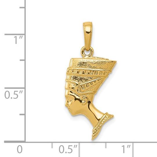 Dije 14K 3-D Nefertiti