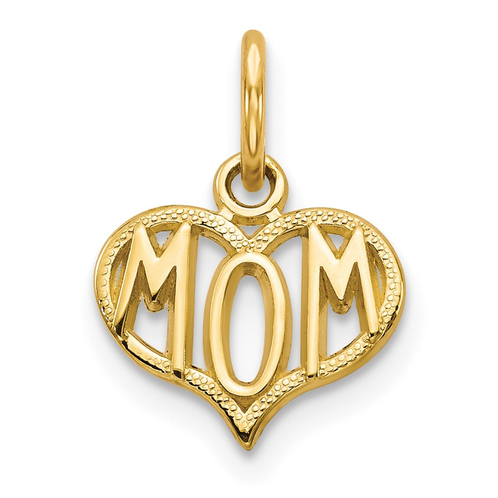 Dije de corazón de mamá de 14 k