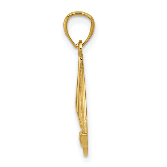 Colgante de Velero en Oro Amarillo de 14K