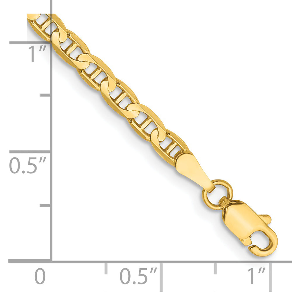 Cadena de ancla cóncava de 14 k y 3 mm