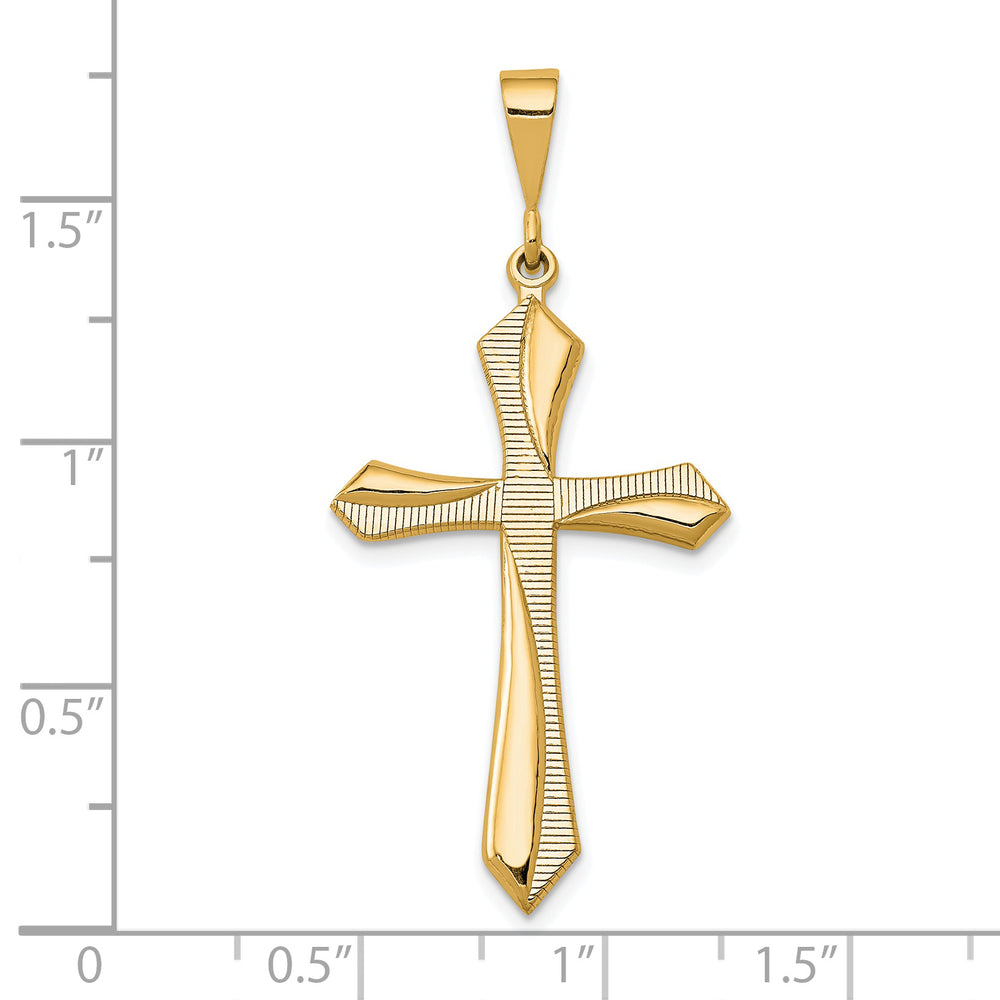 Colgante de cruz de la pasión de 14 k