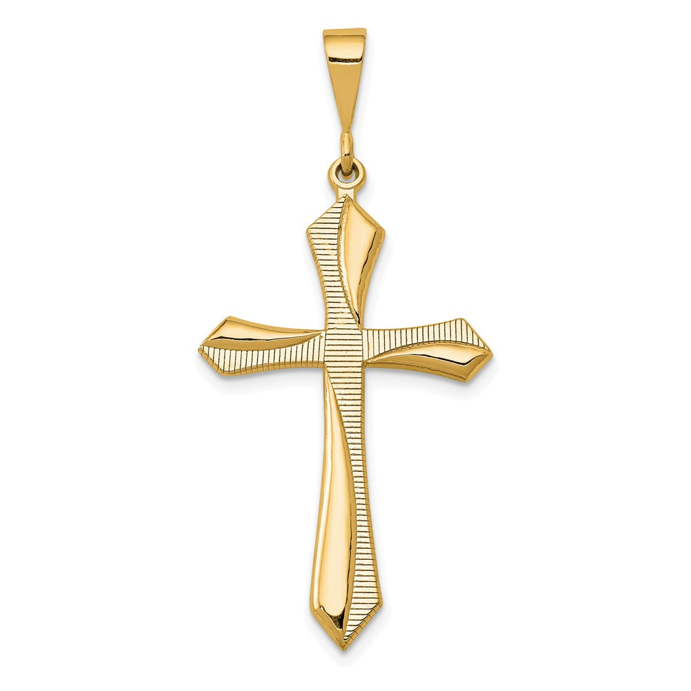 Colgante de cruz de la pasión de 14 k