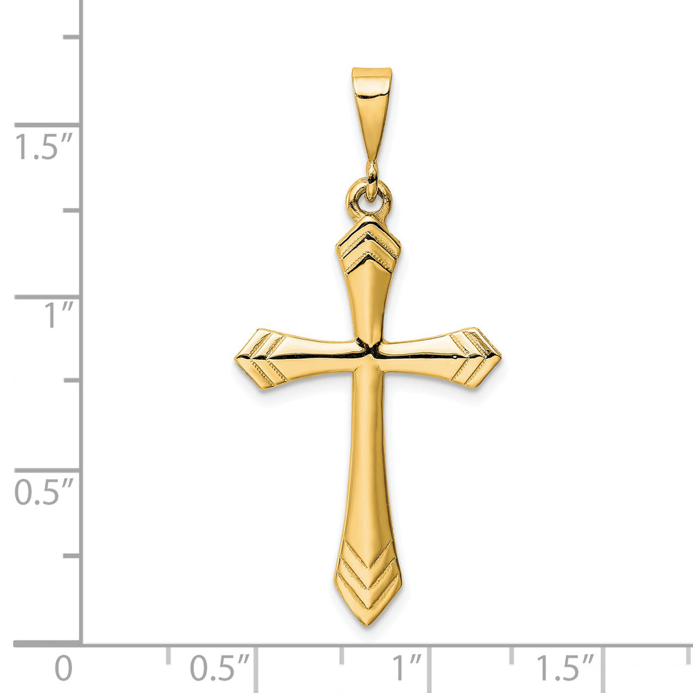 Colgante de cruz de la pasión de 14 k