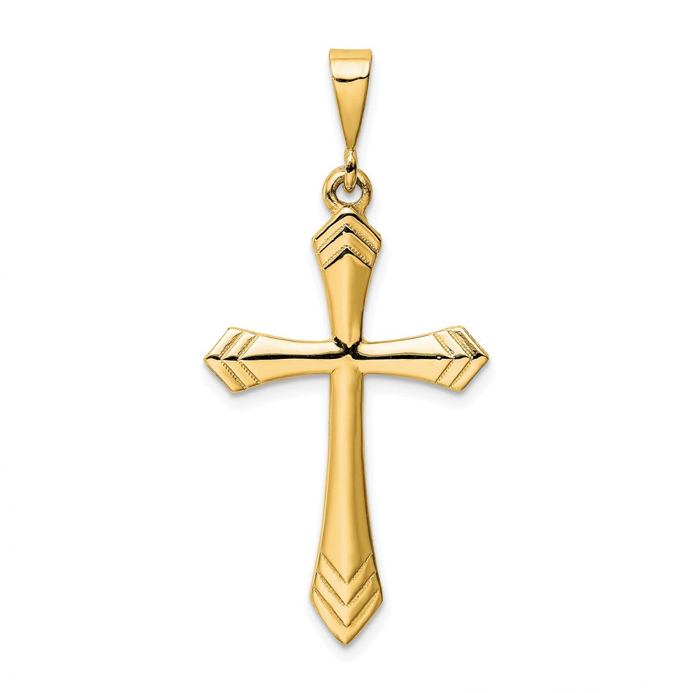 Colgante de cruz de la pasión de 14 k