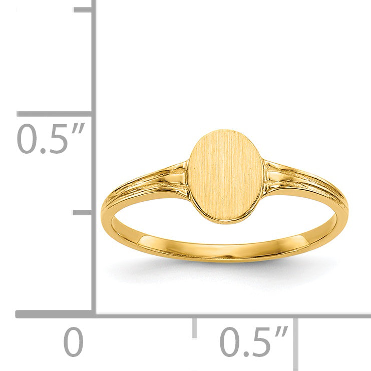 Anillo de Sello en Oro Amarillo de 14k