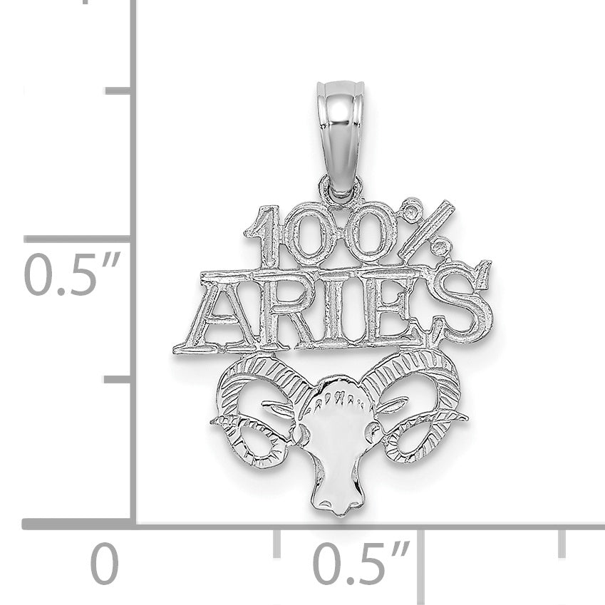 Dije del Zodíaco, signo Aries en oro de 14k.