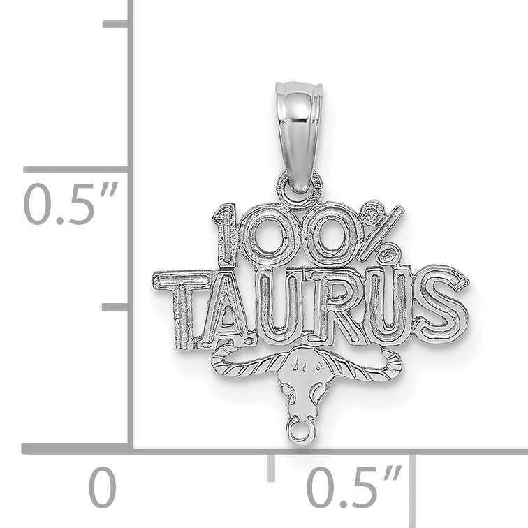 Encanto del Zodíaco 100% TAURO WG de 14k