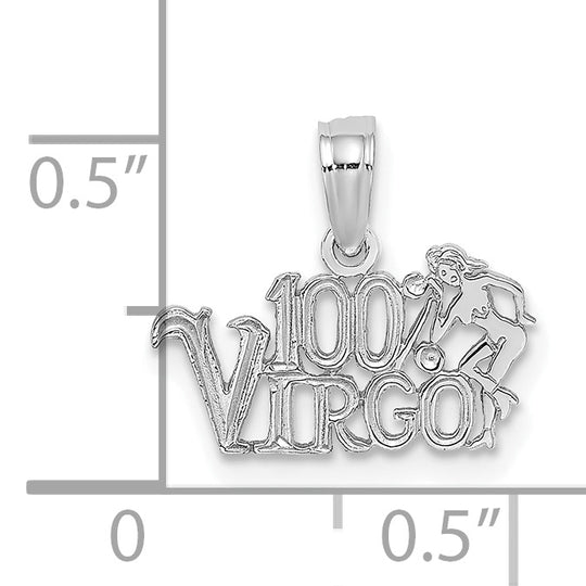 Dije del Zodíaco, signo Virgo en oro de 14k