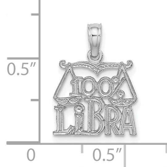 Encanto del Zodíaco 100% LIBRA WG de 14k