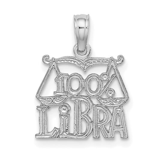 Encanto del Zodíaco 100% LIBRA WG de 14k