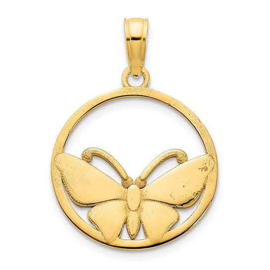 Dije de Mariposa con Epóxica de 14k