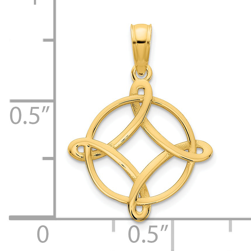 Dije de Diseño Elegante en Oro Amarillo 14K