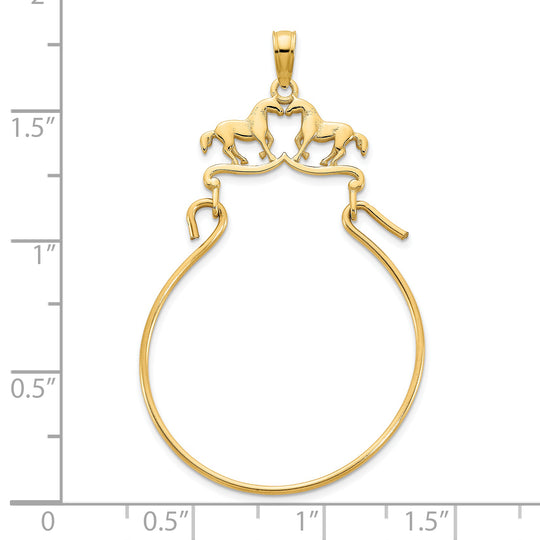 Colgante Soporte para Dije de Caballo en Oro de 14k