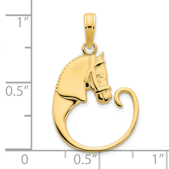 Colgante de Caballo en Oro Amarillo de 14K