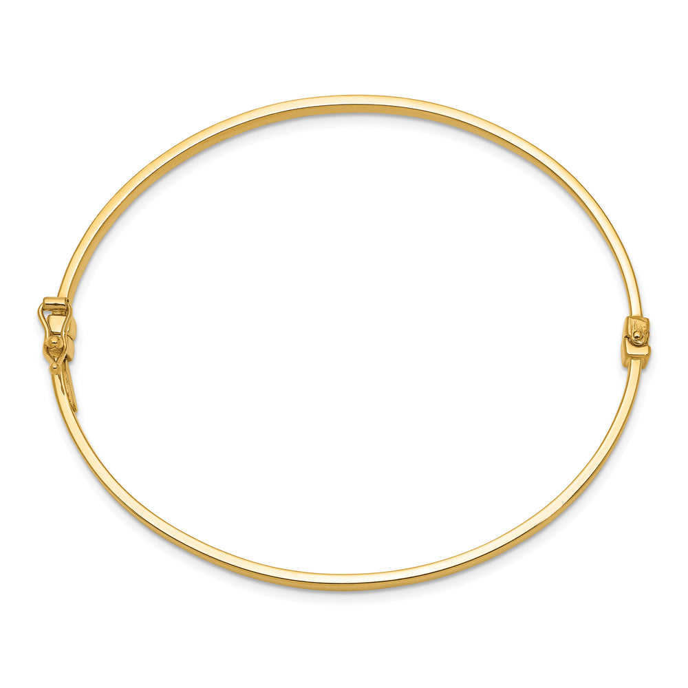 Brazalete tipo brazalete con bisagras pulidas de 14k