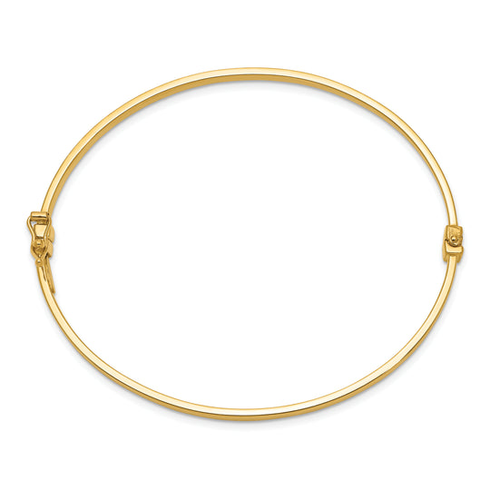 Brazalete tipo brazalete con bisagras pulidas de 14k