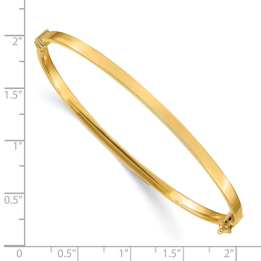 Brazalete tipo brazalete con bisagras pulidas de 14k