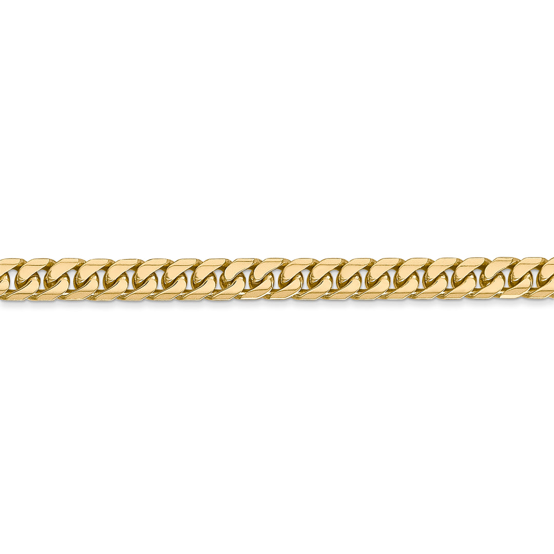 Cadena cubana Miami sólida de 14k y 4,3 mm