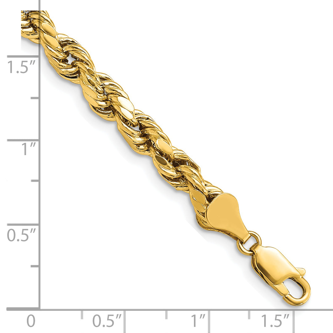 Cadena de cuerda D/C semisólida de 14k y 5,5 mm