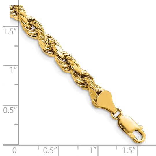 Cadena de cuerda D/C semisólida de 14k y 5,5 mm