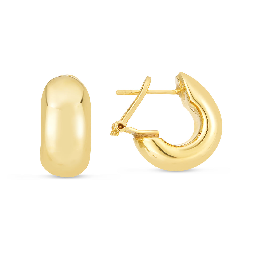 Aros C Peque√±os en Oro Amarillo de 14k