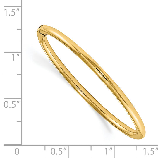 Brazalete sin cordones para bebé Madi K de 14k y 2,5 mm