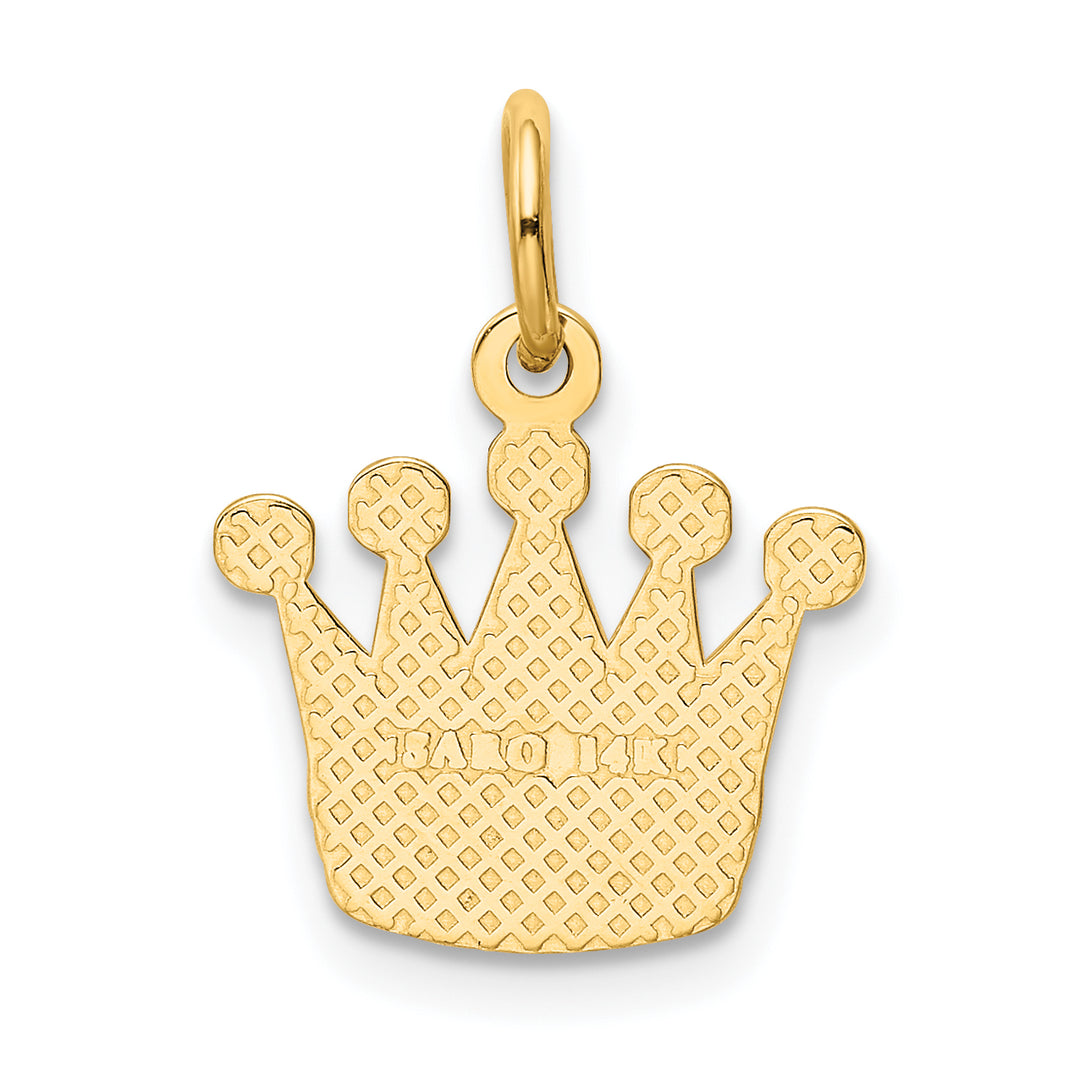 Dije de corona de reyes de 14 k