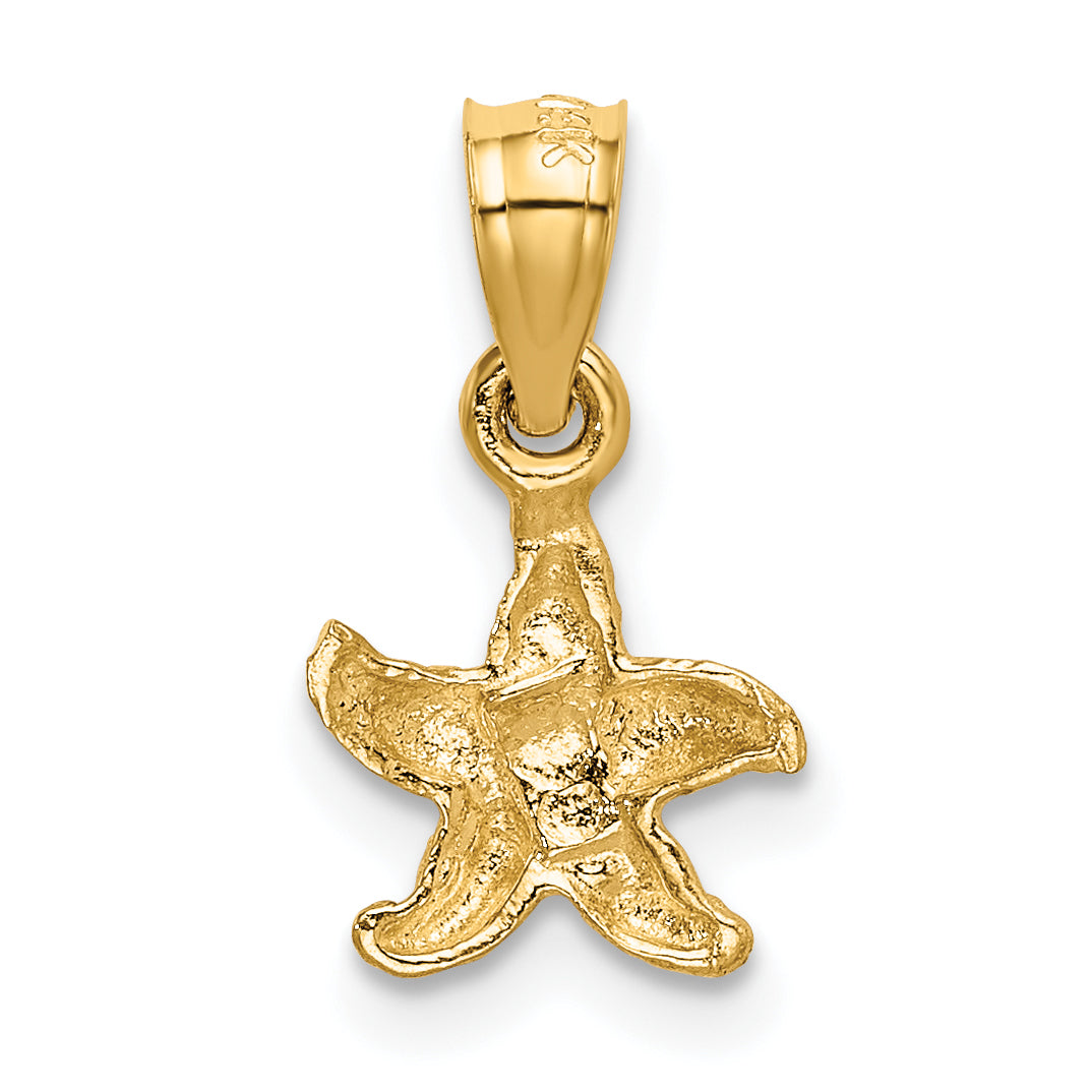 Dije de Estrella de Mar en Oro Amarillo de 14K