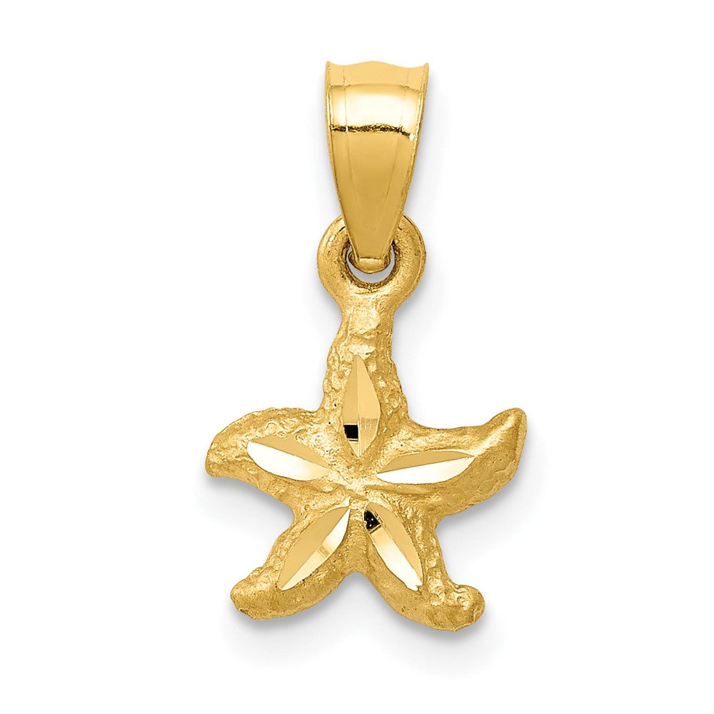 Dije de Estrella de Mar en Oro Amarillo de 14K