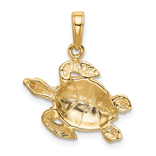 Colgante de Tortuga Marina 14k