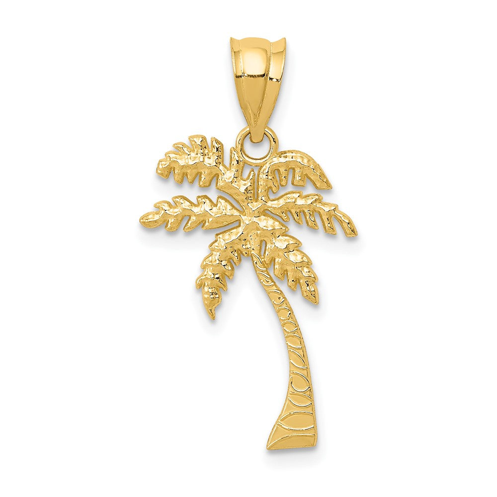 Colgante Mini Árbol de Palma en Oro Amarillo de 14K